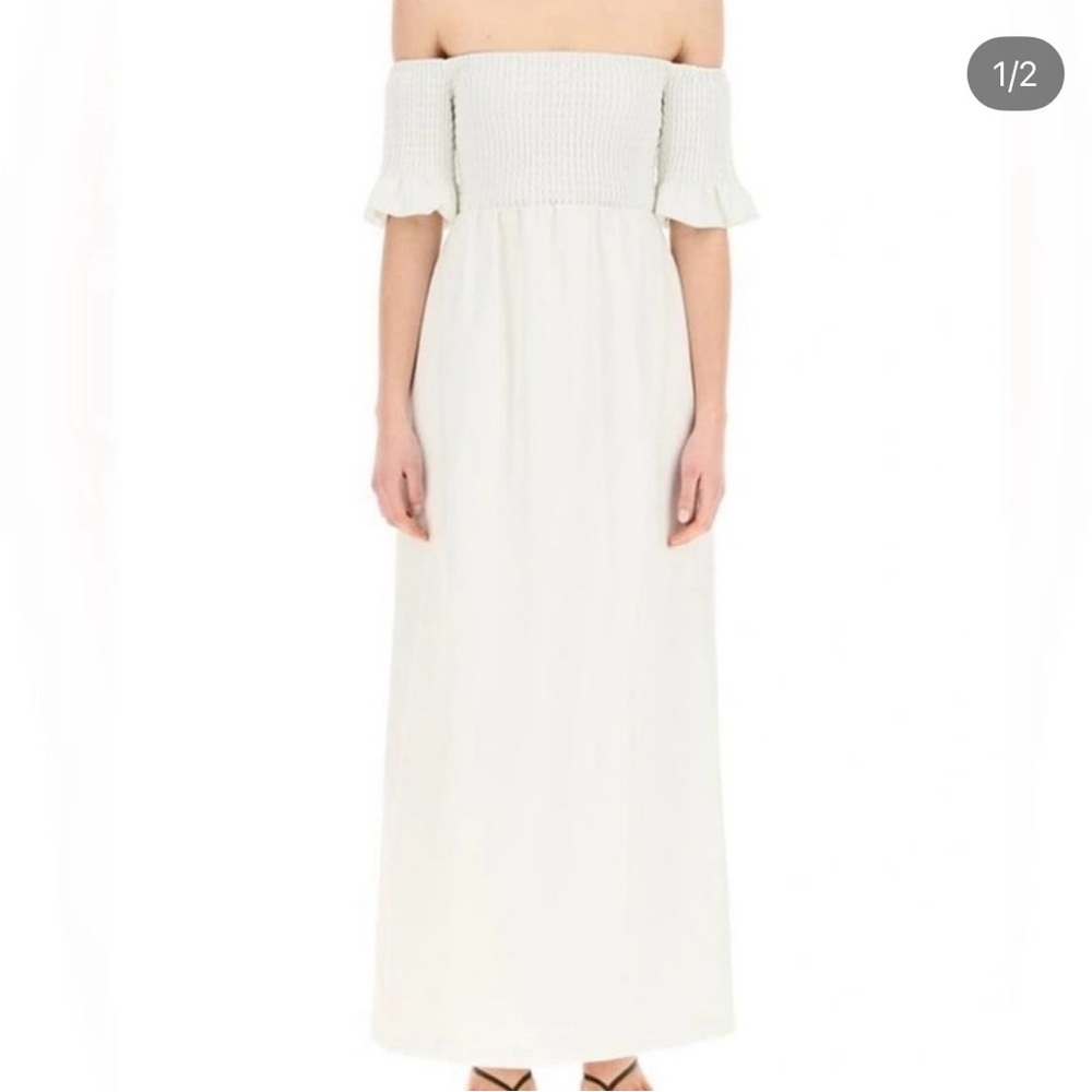 STAUD Mae Cream Dress